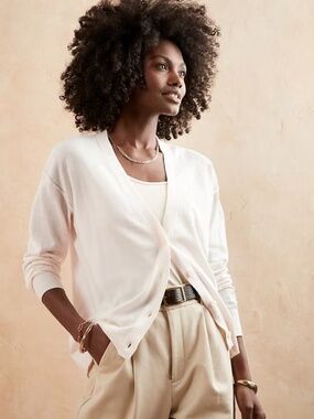 Banana Republic Forever Cardigan - Off White
